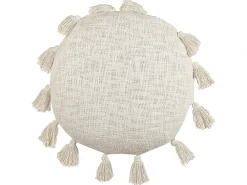 Cuscino decorativo MADIA Cotone 45 x 45 cm Beige chiaro Tinta unita