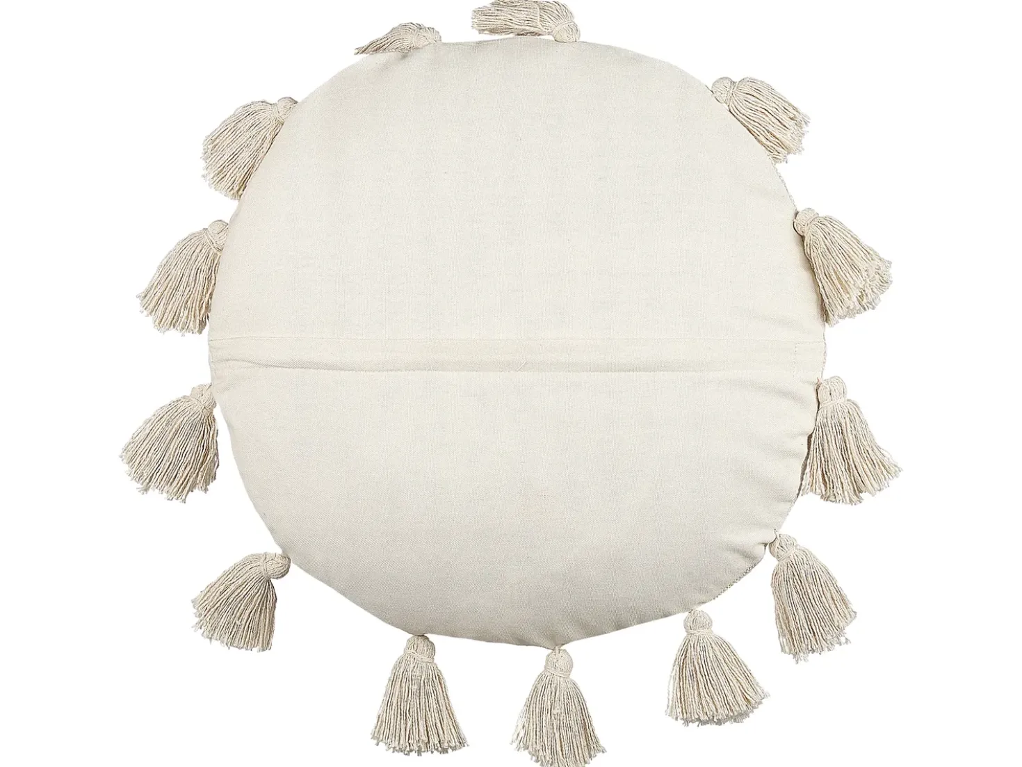 Cuscino decorativo MADIA Cotone 45 x 45 cm Beige chiaro Tinta unita