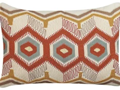 Cuscino decorativo MAJRA Cotone 40 x 60 cm Multicolore Trama geometrica