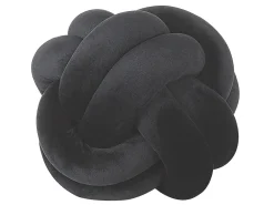 Cuscino decorativo MALNI Velluto 20 x 20 cm Nero Tinta unita