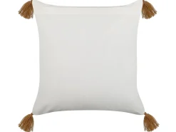 Cuscino decorativo MALUS Cotone 45 x 45 cm Marrone chiaro Trama orientale