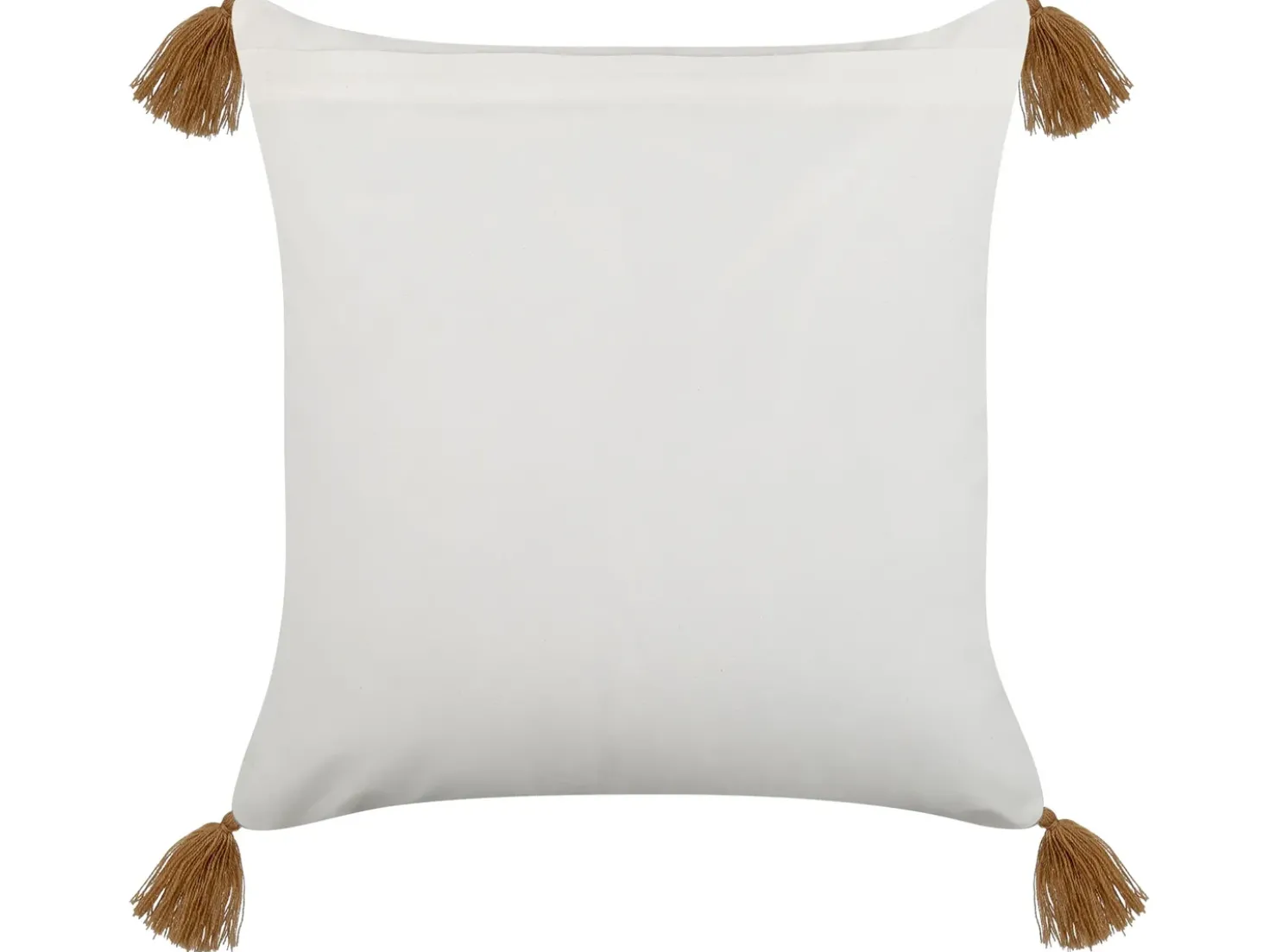 Cuscino decorativo MALUS Cotone 45 x 45 cm Marrone chiaro Trama orientale