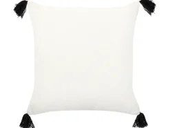 Cuscino decorativo MAYS Cotone 45 x 45 cm Bianco Trama geometrica