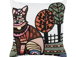 Cuscino decorativo MEHSANA Bouclé 50 x 50 cm Multicolore Trama animale