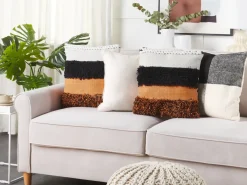 Cuscino decorativo MIHALGAZI Cotone 45 x 45 cm Multicolore A strisce