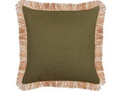 Cuscino decorativo MITELLA Velluto 45 x 45 cm Blu Trama floreale