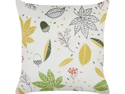 Cuscino decorativo MULLEIN Velluto 45 x 45 cm Multicolore Trama di piante