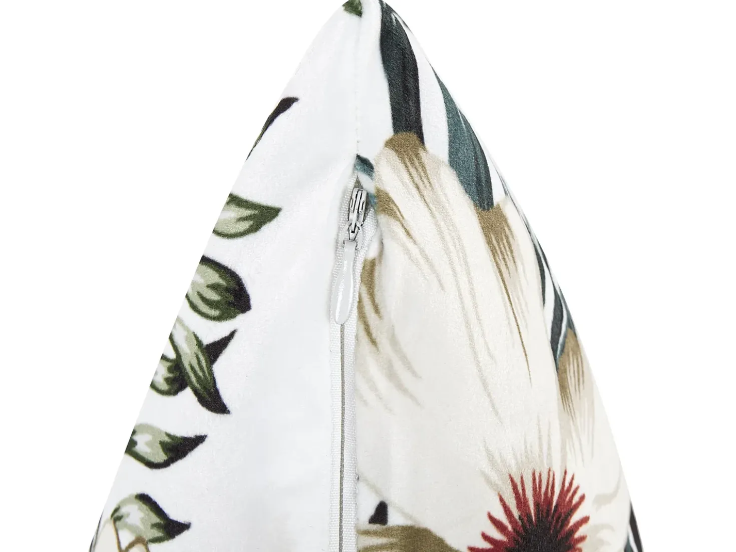 Cuscino decorativo OKRA Velluto 45 x 45 cm Multicolore Trama di piante
