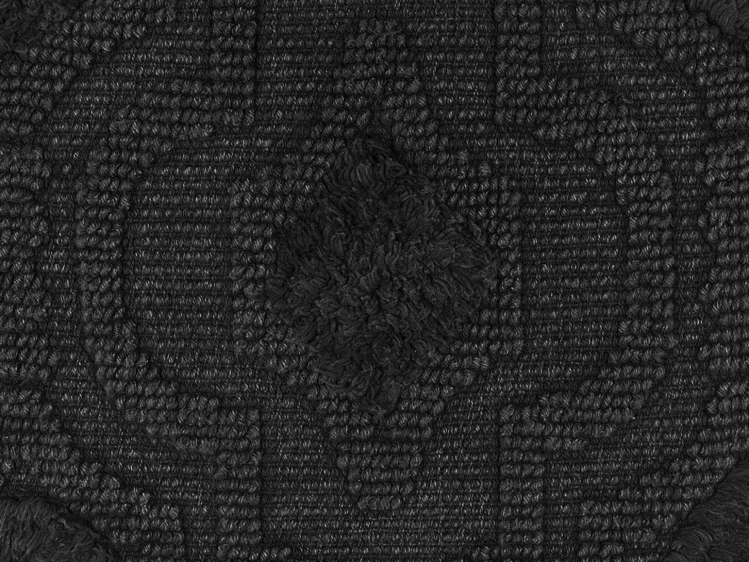 Cuscino decorativo PAIKA Cotone 45 x 45 cm Grigio scuro Trama Ikat