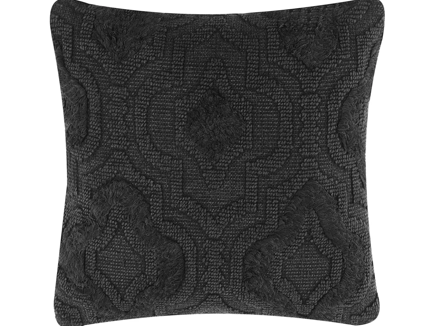 Cuscino decorativo PAIKA Cotone 45 x 45 cm Grigio scuro Tinta unita