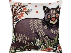 Cuscino decorativo PHUSRO Cotone 50 x 50 cm Multicolore Trama animale
