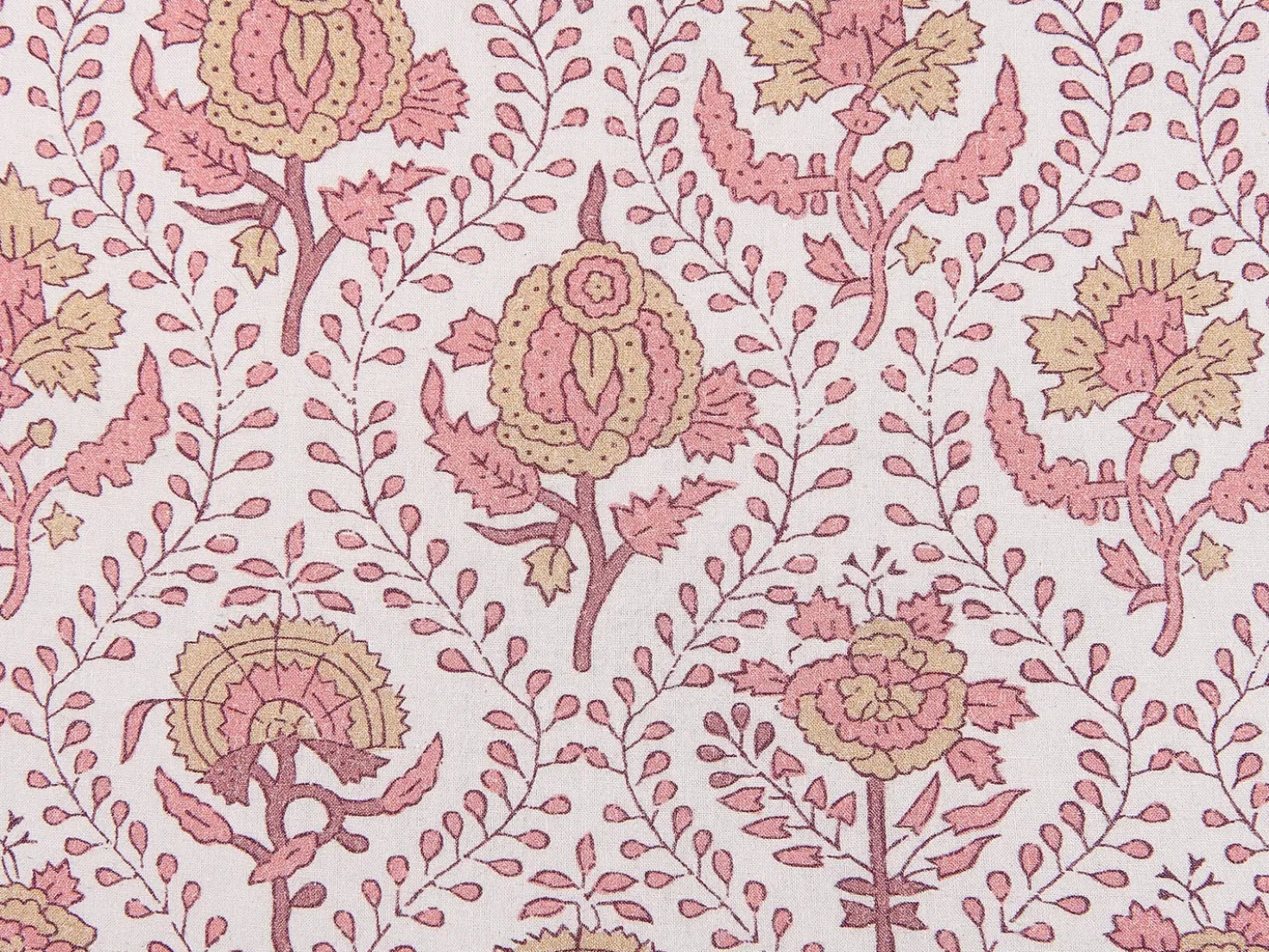Cuscino decorativo PICEA Cotone 45 x 45 cm Rosso Trama floreale
