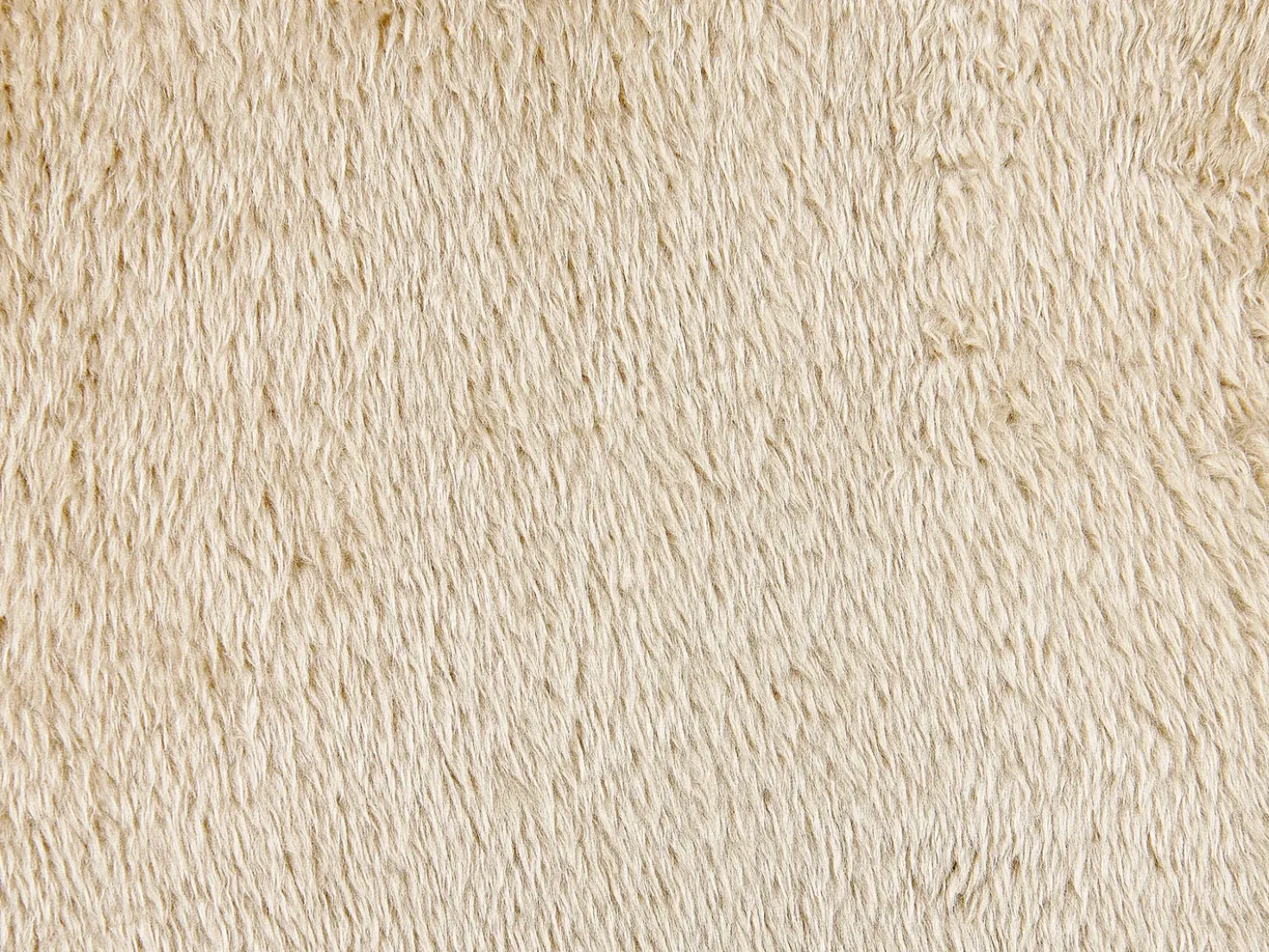 Cuscino decorativo PILEA Finta pelliccia 45 x 45 cm Beige Tinta unita