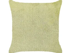 Cuscino decorativo PILEA Finta pelliccia 45 x 45 cm Verde chiaro Tinta unita