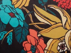 Cuscino decorativo PROTEA Velluto 45 x 45 cm Multicolore Trama floreale