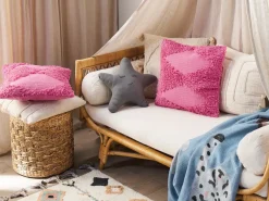 Cuscino decorativo RHOEO Cotone 45 x 45 cm Rosa