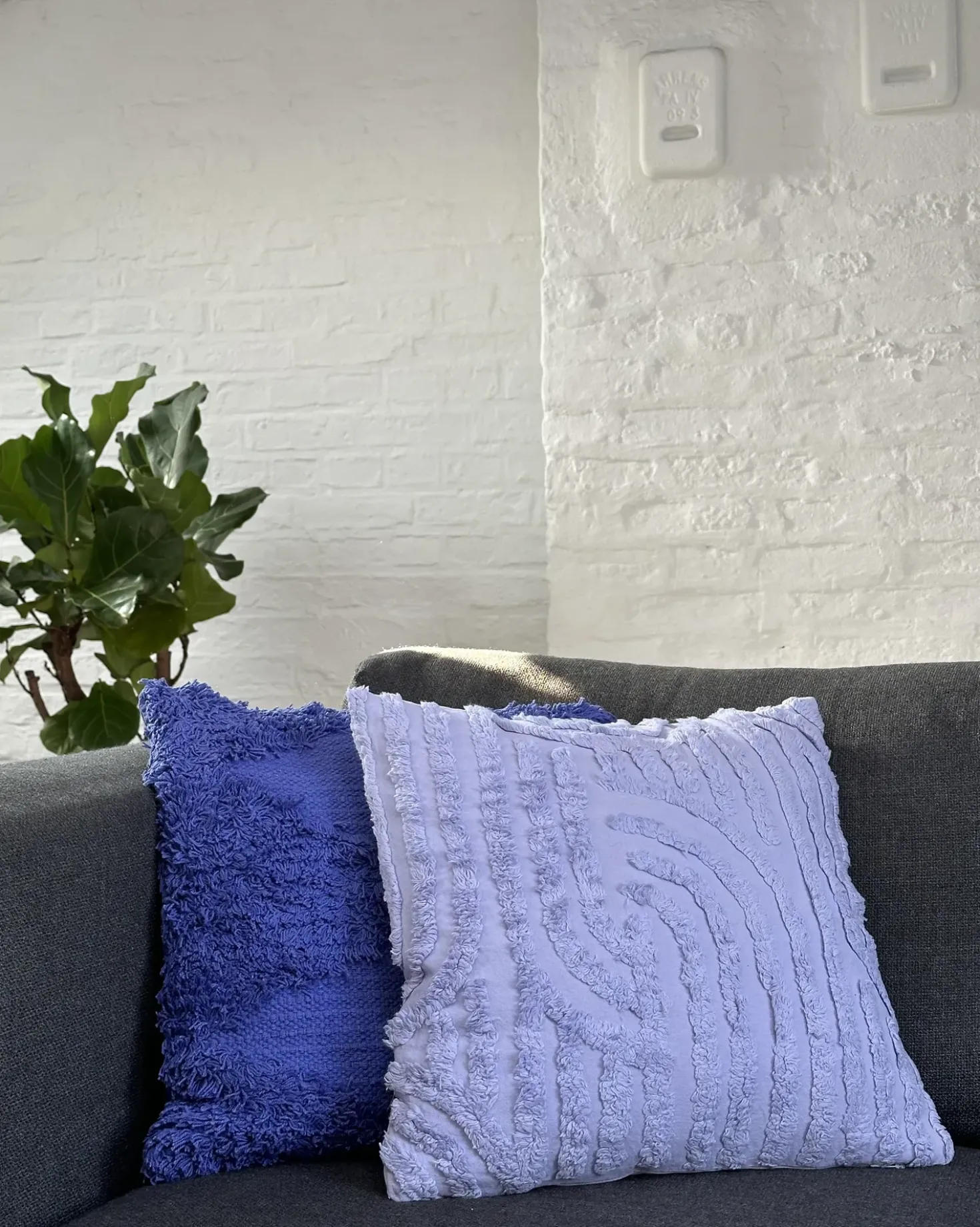 Cuscino decorativo RHOEO Cotone 45 x 45 cm Viola