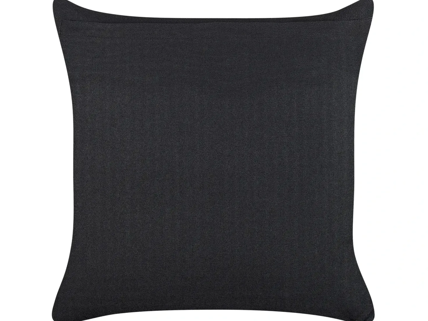 Cuscino decorativo RICINUS Velluto 45 x 45 cm Nero Trama orientale