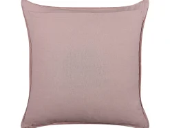 Cuscino decorativo ROMNEYA Velluto 45 x 45 cm Rosa Trama floreale