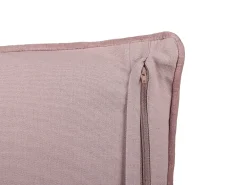 Cuscino decorativo ROMNEYA Velluto 45 x 45 cm Rosa Trama floreale