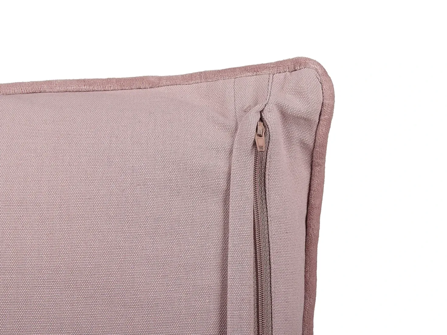 Cuscino decorativo ROMNEYA Velluto 45 x 45 cm Rosa Trama floreale