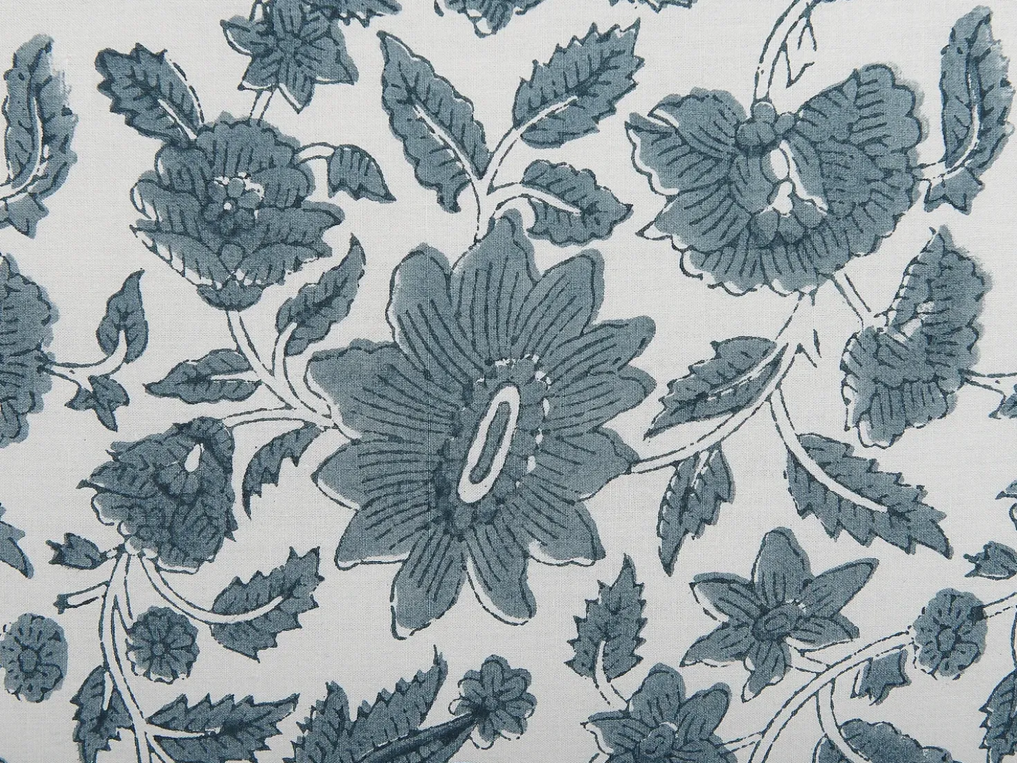Cuscino decorativo RUMEX Cotone 45 x 45 cm Blu Trama floreale