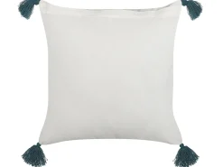 Cuscino decorativo RUMEX Cotone 45 x 45 cm Blu Trama floreale