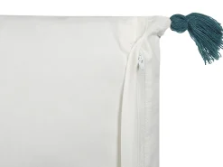 Cuscino decorativo RUMEX Cotone 45 x 45 cm Blu Trama floreale