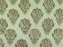 Cuscino decorativo RUNGIA Velluto 45 x 45 cm Verde Trama floreale