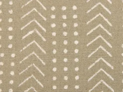 Cuscino decorativo SENECIO Cotone 45 x 45 cm Beige Trama geometrica