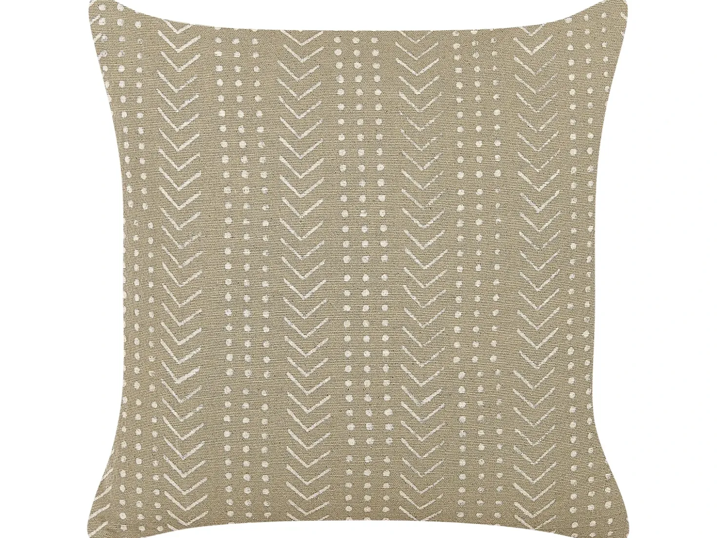 Cuscino decorativo SENECIO Cotone 45 x 45 cm Beige Trama geometrica