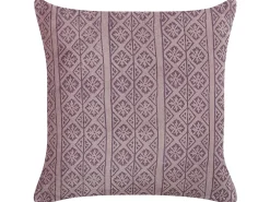 Cuscino decorativo SILYBUM Velluto 45 x 45 cm Rosa Trama geometrica