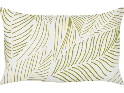 Cuscino decorativo SPANDOREA Cotone 30 x 50 cm Verde Trama di piante
