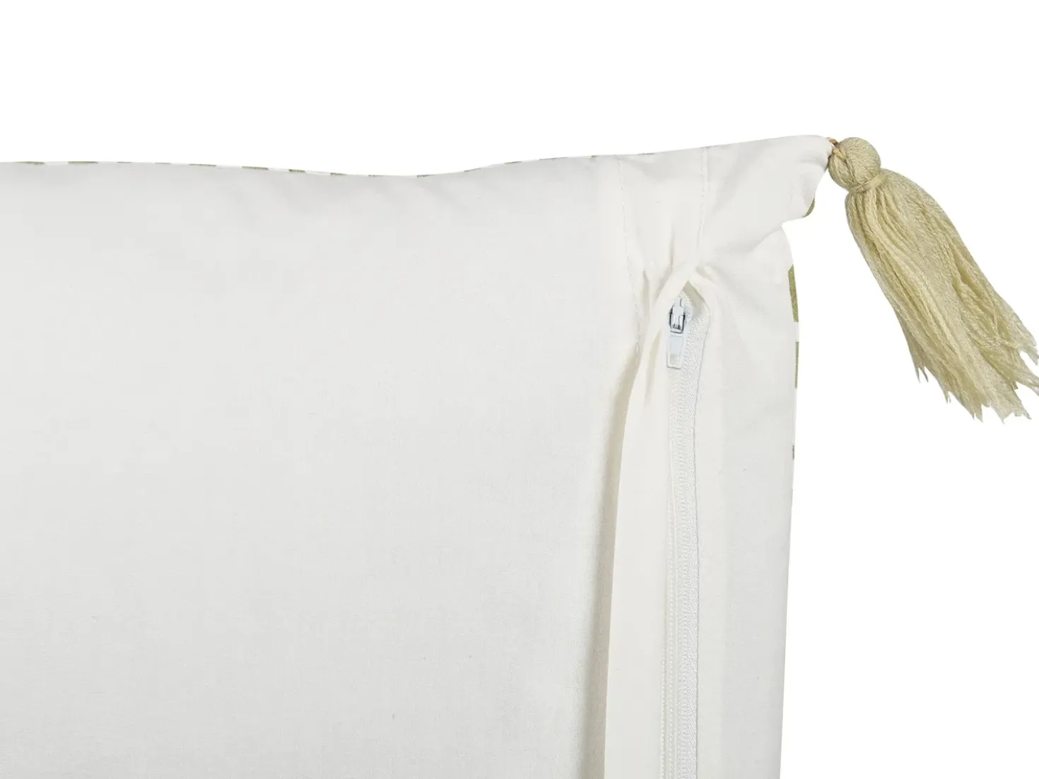Cuscino decorativo SYRINGA Cotone 45 x 45 cm Verde Trama geometrica