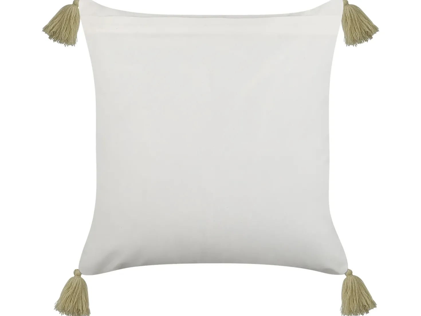 Cuscino decorativo SYRINGA Cotone 45 x 45 cm Verde Trama geometrica