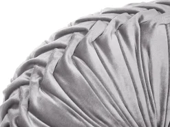 Cuscino decorativo UDALA Velluto 40 x 40 cm Grigio Tinta unita