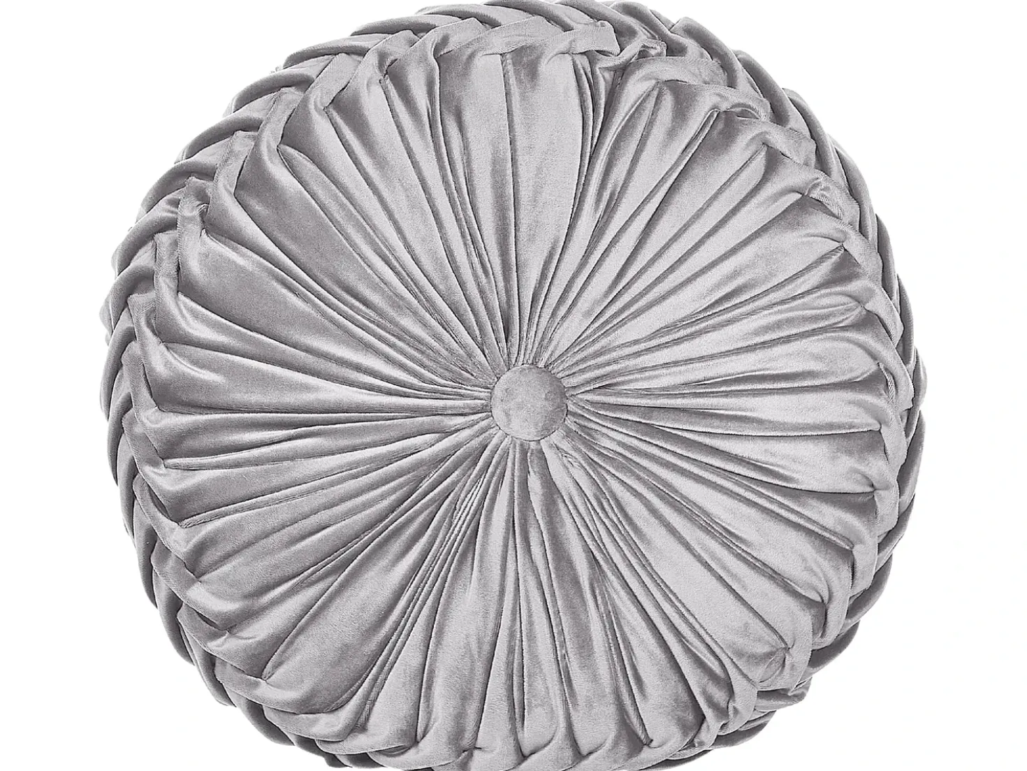 Cuscino decorativo UDALA Velluto 40 x 40 cm Grigio Tinta unita