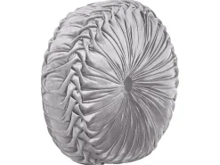Cuscino decorativo UDALA Velluto 40 x 40 cm Grigio Tinta unita