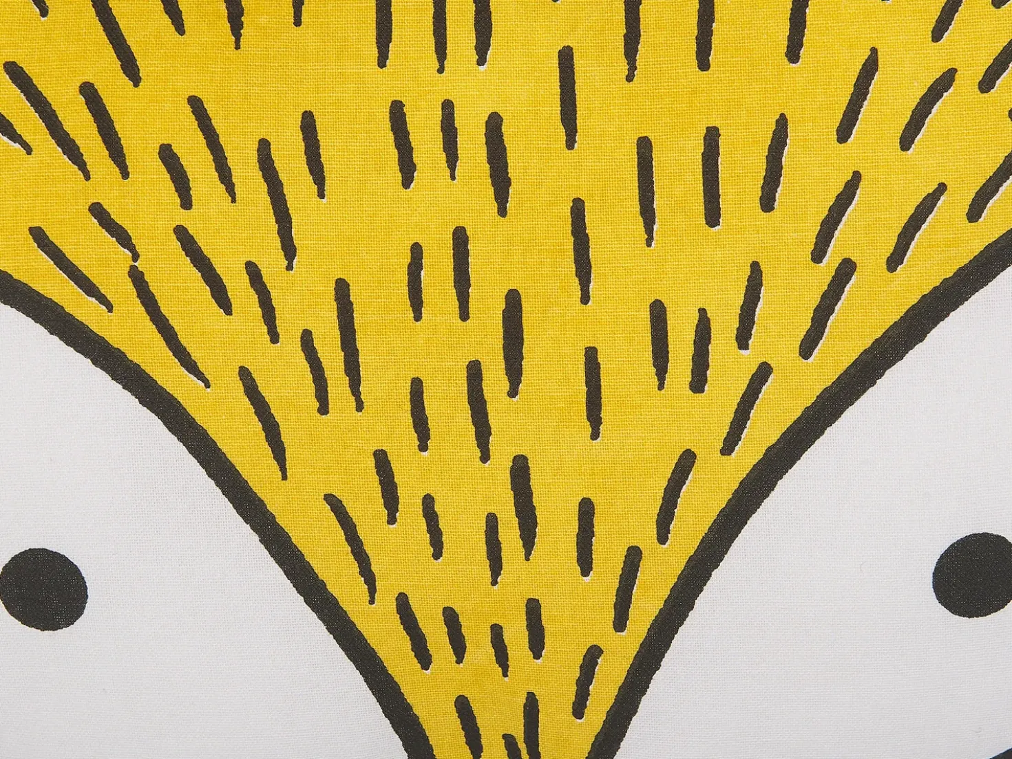Cuscino decorativo VADODARA Cotone 50 x 40 cm Giallo Volpe