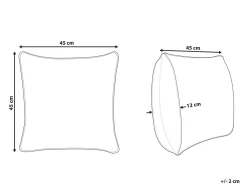 Cuscino decorativo WARANASI Cotone 45 x 45 cm Arancione