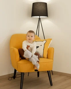 Cuscino decorativo WARANASI Cotone 45 x 45 cm Giallo