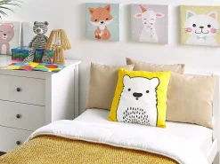 Cuscino decorativo WARANASI Cotone 45 x 45 cm Giallo