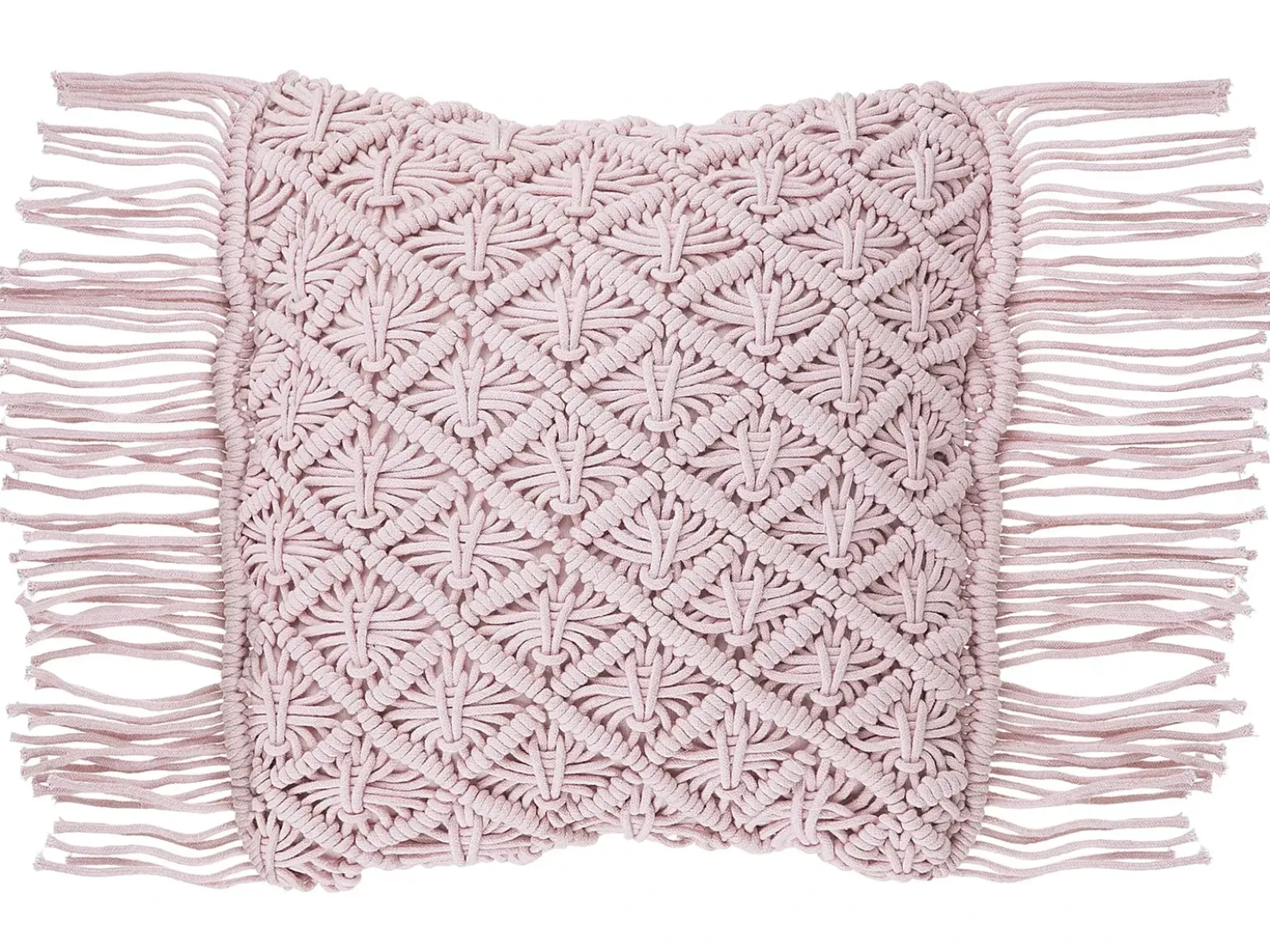 Cuscino decorativo YANIKLAR Cotone 40 x 40 cm Rosa Trama geometrica