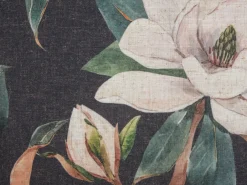 Cuscino decorativo ZAHRIYE 45 x 45 cm Nero Trama floreale