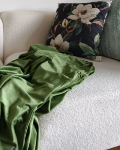 Cuscino decorativo ZAHRIYE 45 x 45 cm Nero Trama floreale