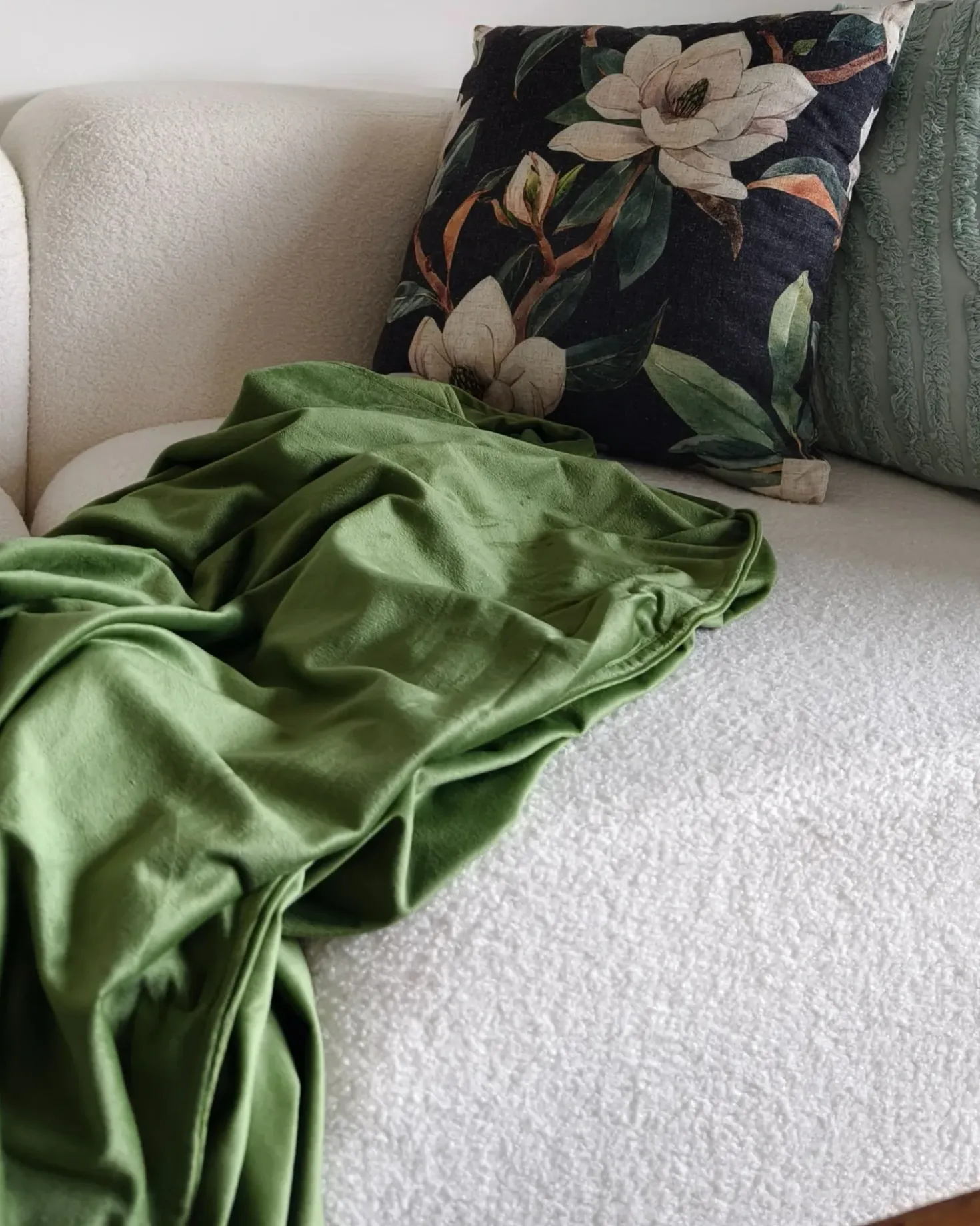 Cuscino decorativo ZAHRIYE 45 x 45 cm Nero Trama floreale