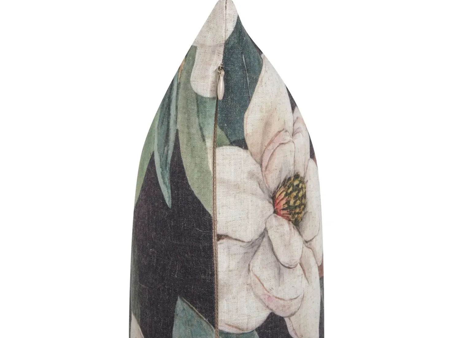 Cuscino decorativo ZAHRIYE 45 x 45 cm Nero Trama floreale