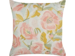 Cuscino decorativo ZAHRIYE 45 x 45 cm Rosa Trama floreale