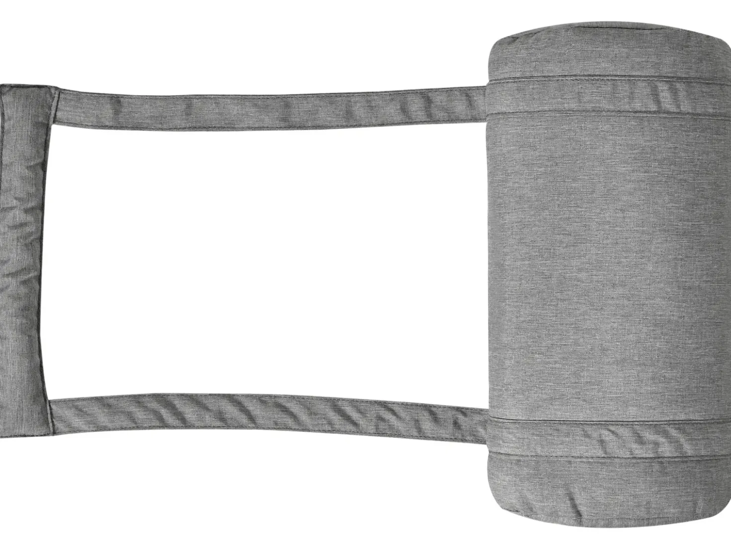Cuscino per sdraio BRESCIA PREMIUM 180 x 60 cm Grigio melange