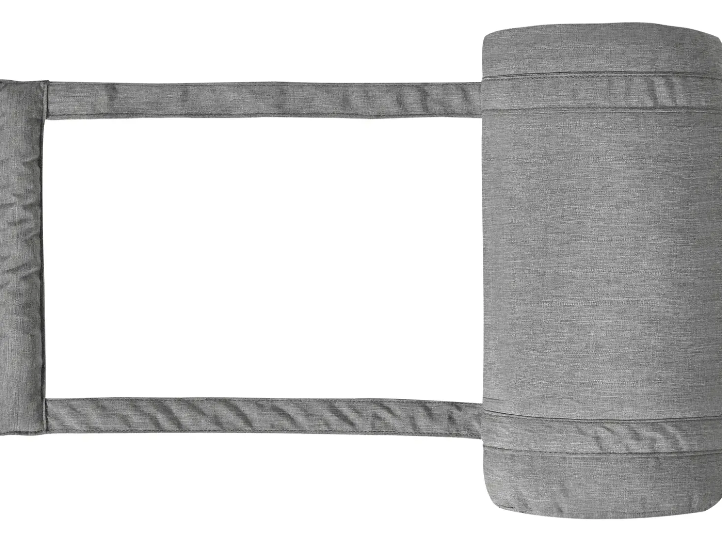 Cuscino per sdraio CESANA PREMIUM 192 x 56 cm Grigio melange